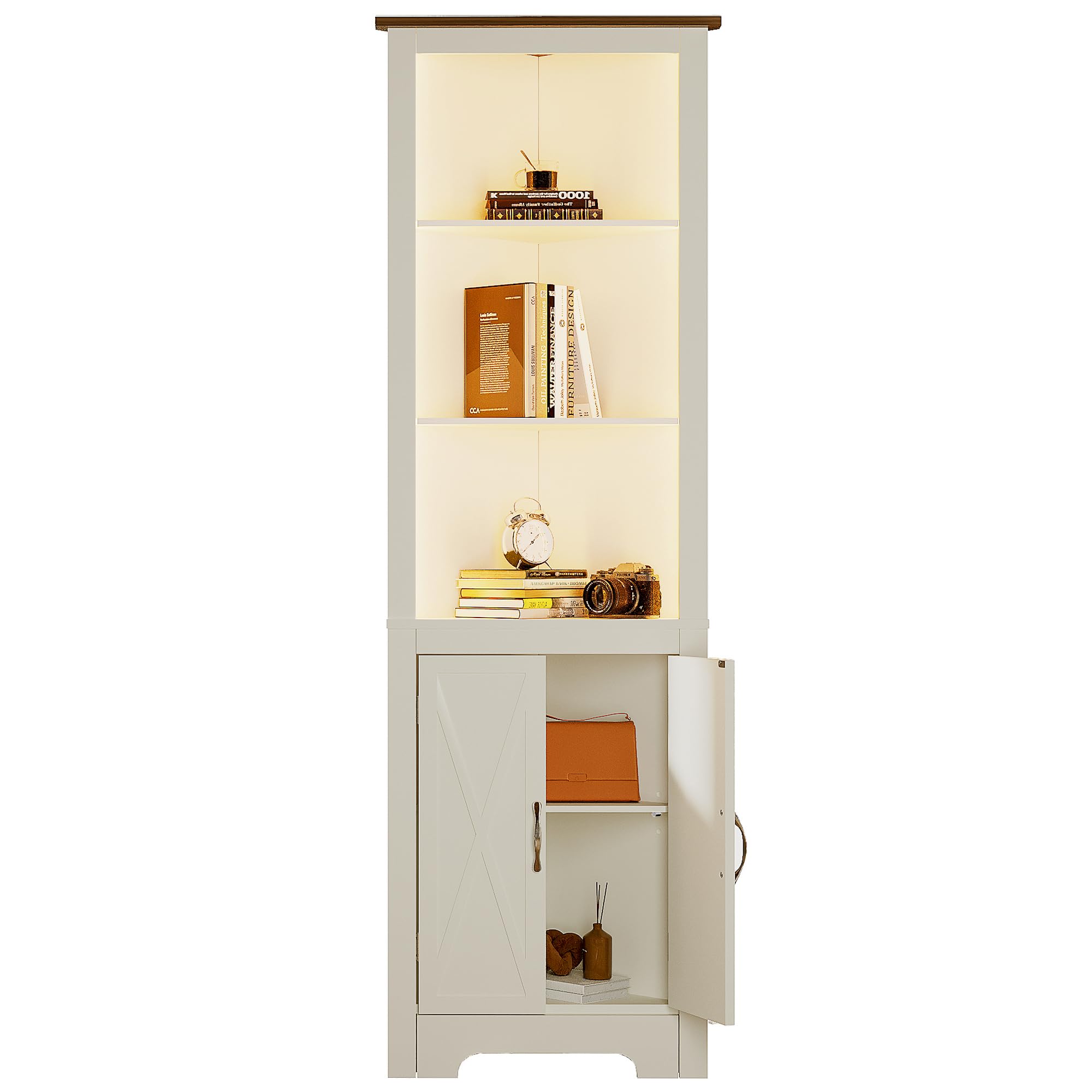 鶏34 Amazon.com: ChooChoo Farmhouse Corner Storage Cabinet with